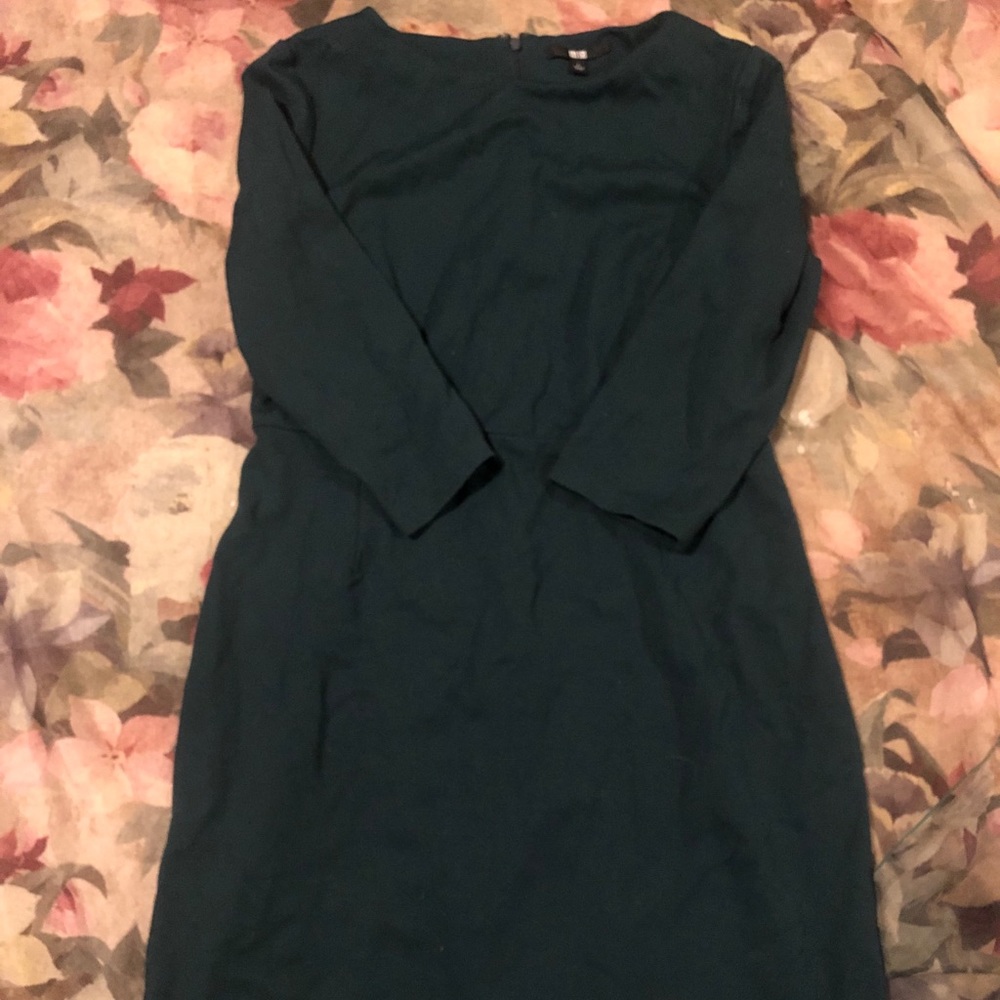 Professional Green Knee Length Dress